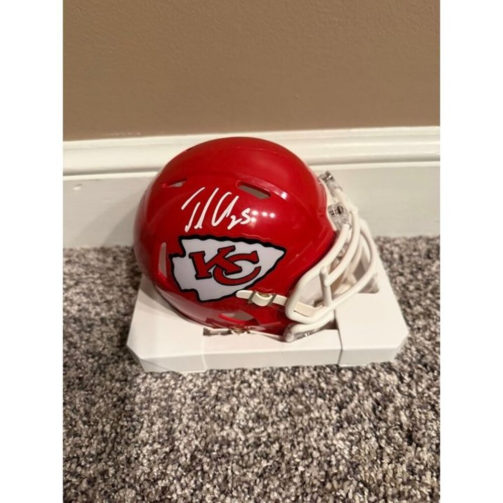 Jamaal Charles signed autographed Kansas City Chiefs Riddell Mini Helmet Beckett